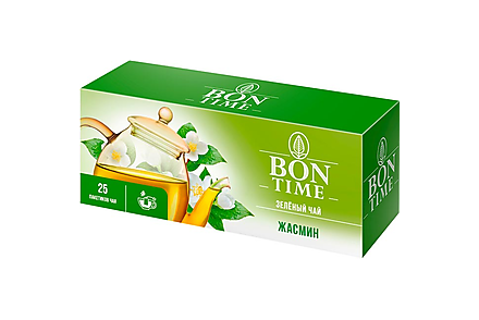 «Bontime», чай зелёный «Жасмин», 25 пакетиков, 37,5 г