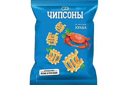 «Чипсоны», чипсы со вкусом краба, 40 г