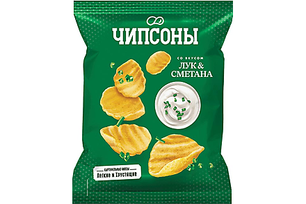 «Чипсоны», чипсы со вкусом сметаны и лука, 40 г