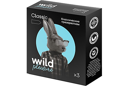 Презервативы латексные Classic, 3 шт «Wild Pleasure», 13,4 г