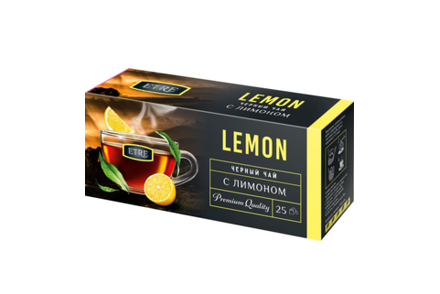 «ETRE», чай чёрный с лимоном, 25 пакетиков, 50 г
