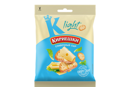 «Кириешки Light», сухарики со вкусом сливочного сыра, 33 г