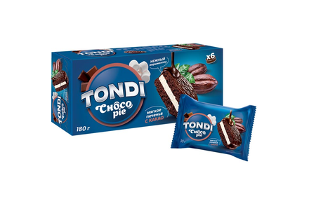 «Tondi», choco Pie с какао, 180 г