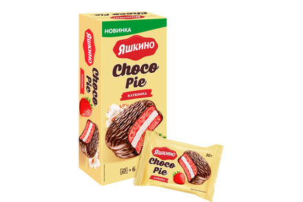 «Яшкино», choco Pie клубничный, 180 г