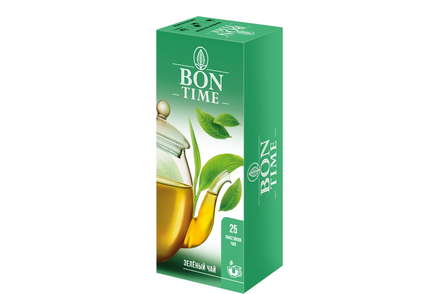 «Bontime», чай зелёный, 25 пакетиков, 50 г