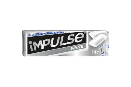 «Impulse ICE», жевательная резинка WHITE, 14 г