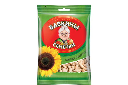 «Бабкины семечки», семечки жареные, очищенные, 100 г
