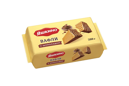 «Яшкино», вафли с шоколадом, 200 г