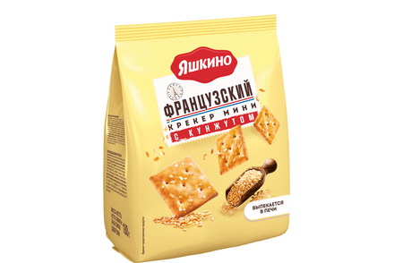 «Яшкино», крекер мини «Французский» с кунжутом, 180 г