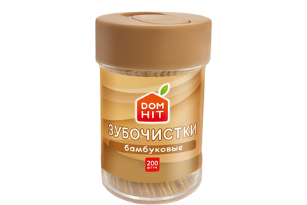 Зубочистки бамбуковые, 200шт. «DOMHIT», 48,6 г