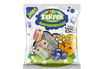 «Zerfer», маршмеллоу Jam со вкусом черники & дыни, 90 г
