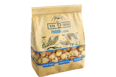 «Nina Farina», крекер «рыбки с солью», 145 г