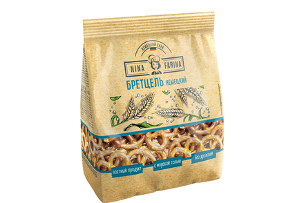 «Nina Farina», крендельки «Бретцель с солью», 145 г «Nina Farina», крендельки «Бретцель с солью», 145 г