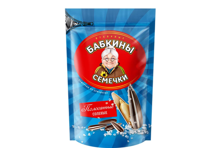 «Бабкины семечки», семечки полосатые, солёные, 240 г