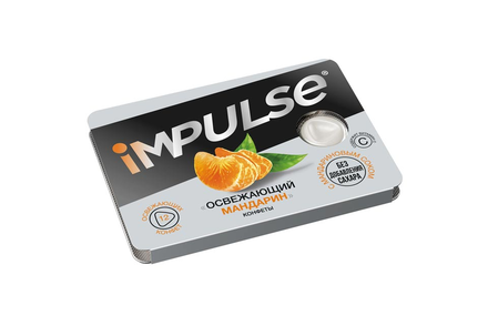 «Impulse», конфеты «Освежающий мандарин», 12 г «Impulse», конфеты «Освежающий мандарин», 12 г