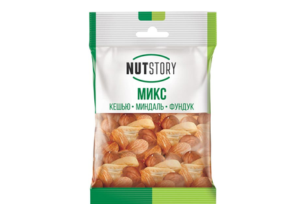 «NutStory», кешью, миндаль, фундук, 34 г