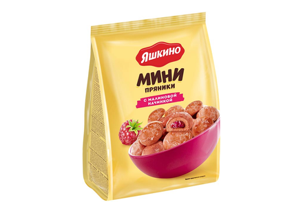 «Яшкино», пряники с малиновой начинкой, 300 г