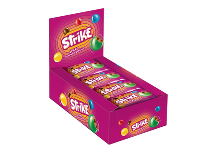 «Strike», драже молочный шоколад в цветной глазури, 40 г «Strike», драже молочный шоколад в цветной глазури, 40 г