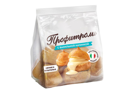 Профитроли с ванильной начинкой, 162 г
