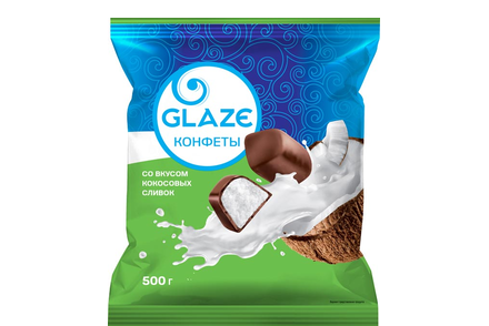 Конфета «Глэйс» со вкусом кокосовых сливок (упаковка 0,5 кг)