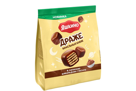 Драже вафля в молочно-шоколадной глазури, 180 г