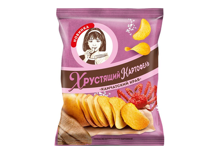«Хрустящий картофель», чипсы со вкусом «Камчатский краб», 160 г