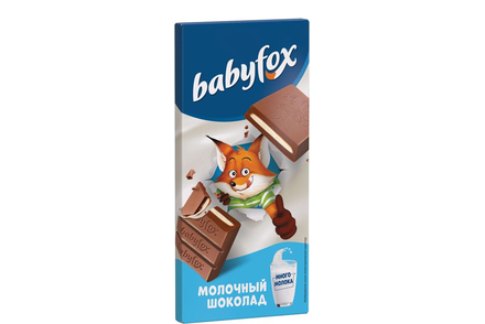 «BabyFox», молочный шоколад, 90 г «BabyFox», молочный шоколад, 90 г