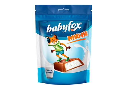 «BabyFox», конфеты mini с молочной начинкой, 120 г