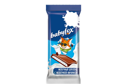«BabyFox», молочный шоколад, 24 г