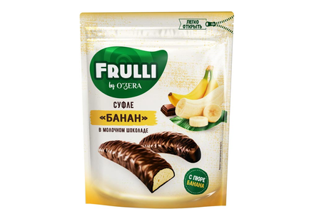 «O'Zera», конфеты Frulli суфле банана в шоколаде, 125 г «O'Zera», конфеты Frulli суфле банана в шоколаде, 125 г