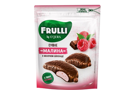 «O'Zera», конфеты Frulli суфле малины в шоколаде, 125 г
