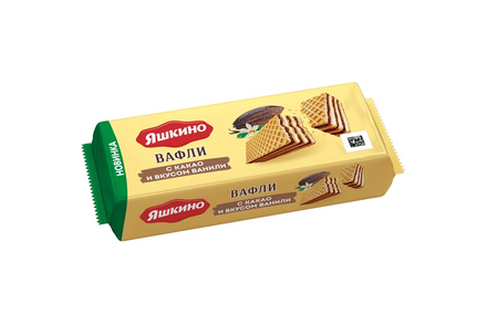 «Яшкино», вафли с какао и вкусом ванили, 300 г