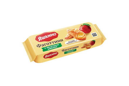 «Яшкино», фаготтини с яблочным джемом, 125 г