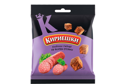 «Кириешки», сухарики со вкусом салями, 40 г «Кириешки», сухарики со вкусом салями, 40 г