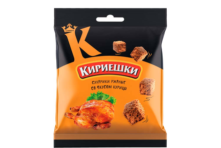 «Кириешки», сухарики со вкусом курицы, 40 г