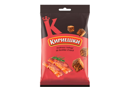 «Кириешки», сухарики со вкусом бекона, 100 г «Кириешки», сухарики со вкусом бекона, 100 г