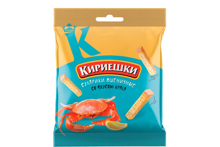 «Кириешки», сухарики со вкусом краба, 40 г