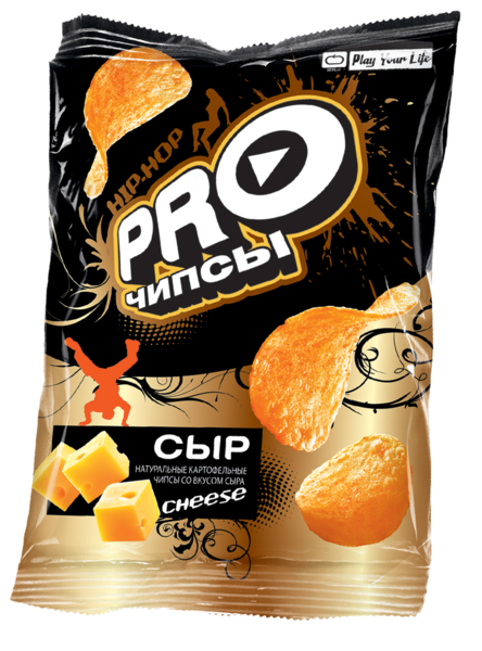 Чипсы «PRO-Чипсы» натуральные картофельные со вкусом сыра, 60 г ...