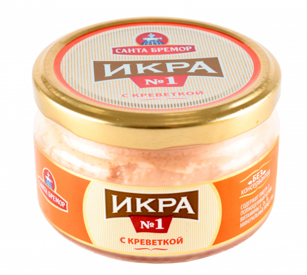 Икра мойвы с креветкой «Санта Бремор», 180 г – купить по приятной цене ...