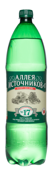 Вода минеральная лечебно-столовая питьевая «Аллея источников» № 17, 1,5 ...