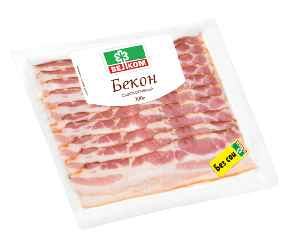 Бекон «Велком» сырокопченый, 200 г – купить по приятной цене с ...