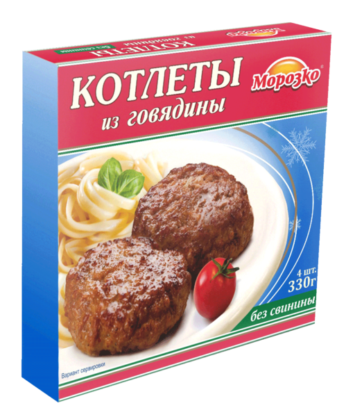 Котлеты «Морозко» из говядины, 330 г – купить по приятной цене с ...