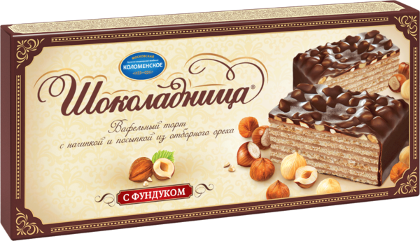 Торт вафельный «Шоколадница» с фундуком, 270 г – купить по приятной ...