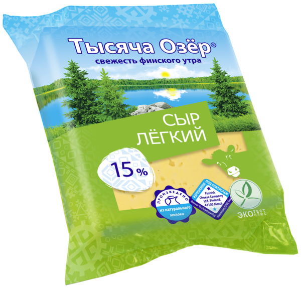 Сыр 15% «Тысяча озер» Легкий, 200 г – купить по приятной цене с ...