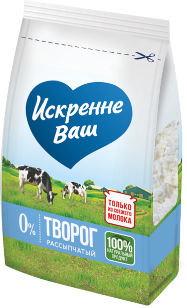 Творог «Искренне Ваш» обезжиренный, 500 г – купить по приятной цене с ...