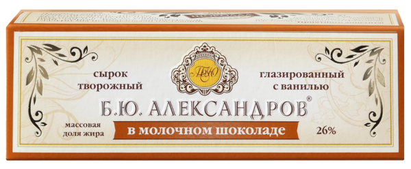Сырок глазированный 26% «Б.Ю. Александров» ванильный, 50 г – купить по ...