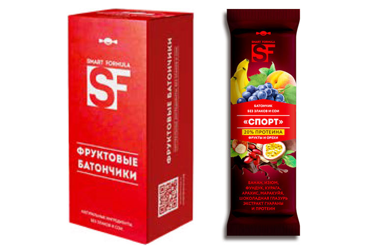 «Smart Formula», батончик фруктовый «Спорт», 40 г «Smart Formula», батончик фруктовый «Спорт», 40 г