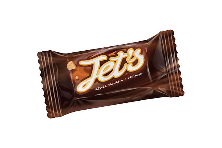 Конфета Jet`s с печеньем (упаковка 1 кг)