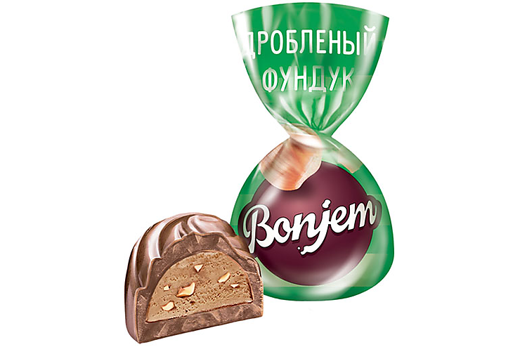 «Bonjem», конфета «Дробленый фундук» (упаковка 1 кг)