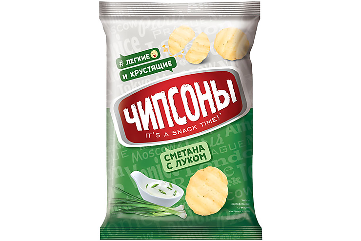 «Чипсоны», чипсы со вкусом сметаны и лука, 70 г